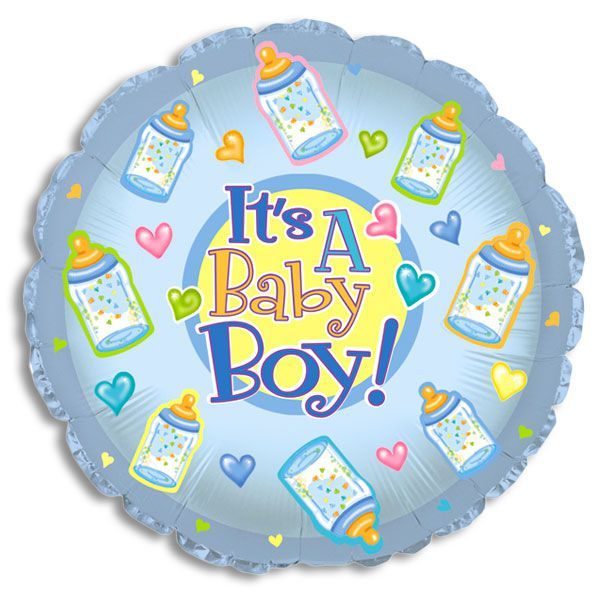 It's a Boy mylar balloon